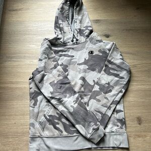 Gray camo Champion hoodie